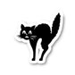 Scared Cat Vinyl Sticker