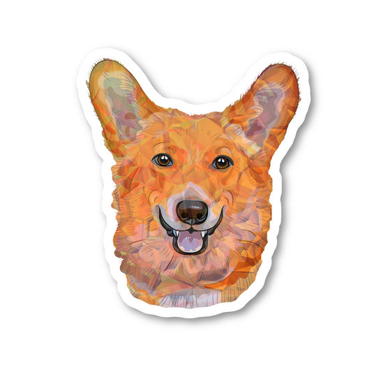 Corgi Vinyl Sticker