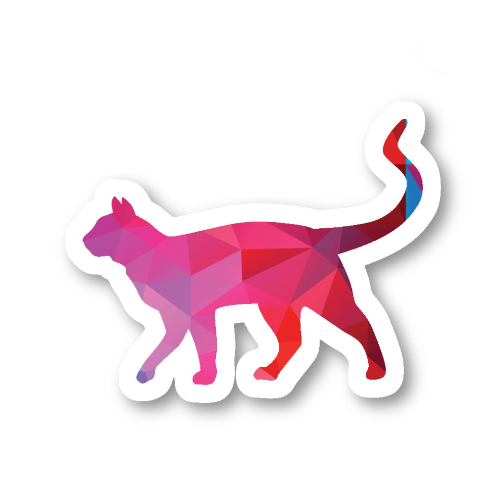 Cat Walking Vinyl Sticker