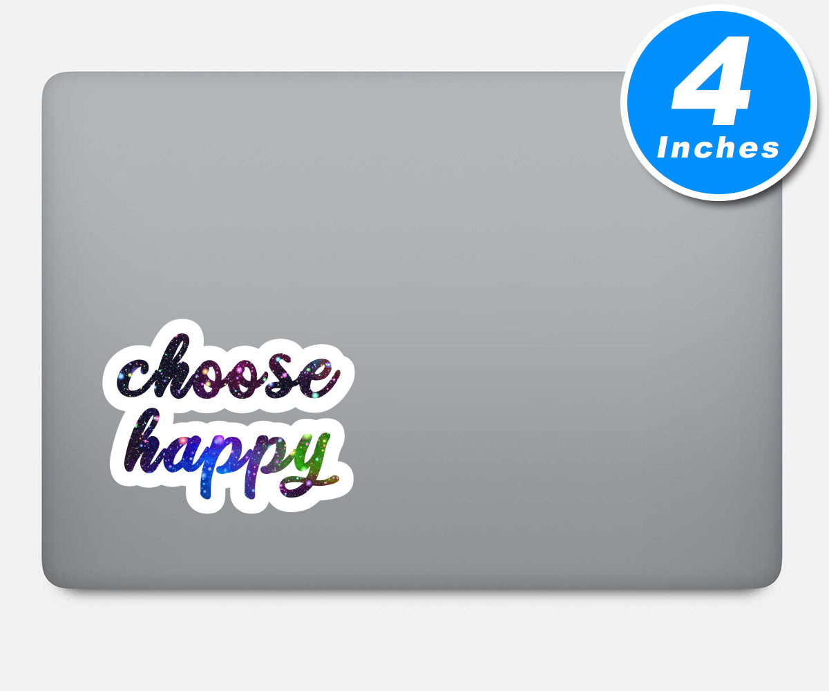 Choose Happy Vinyl Stickers