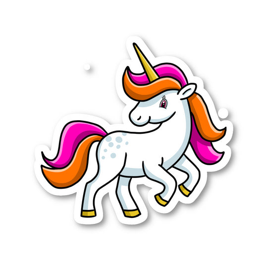 Unicorn Pink Vinyl Sticker