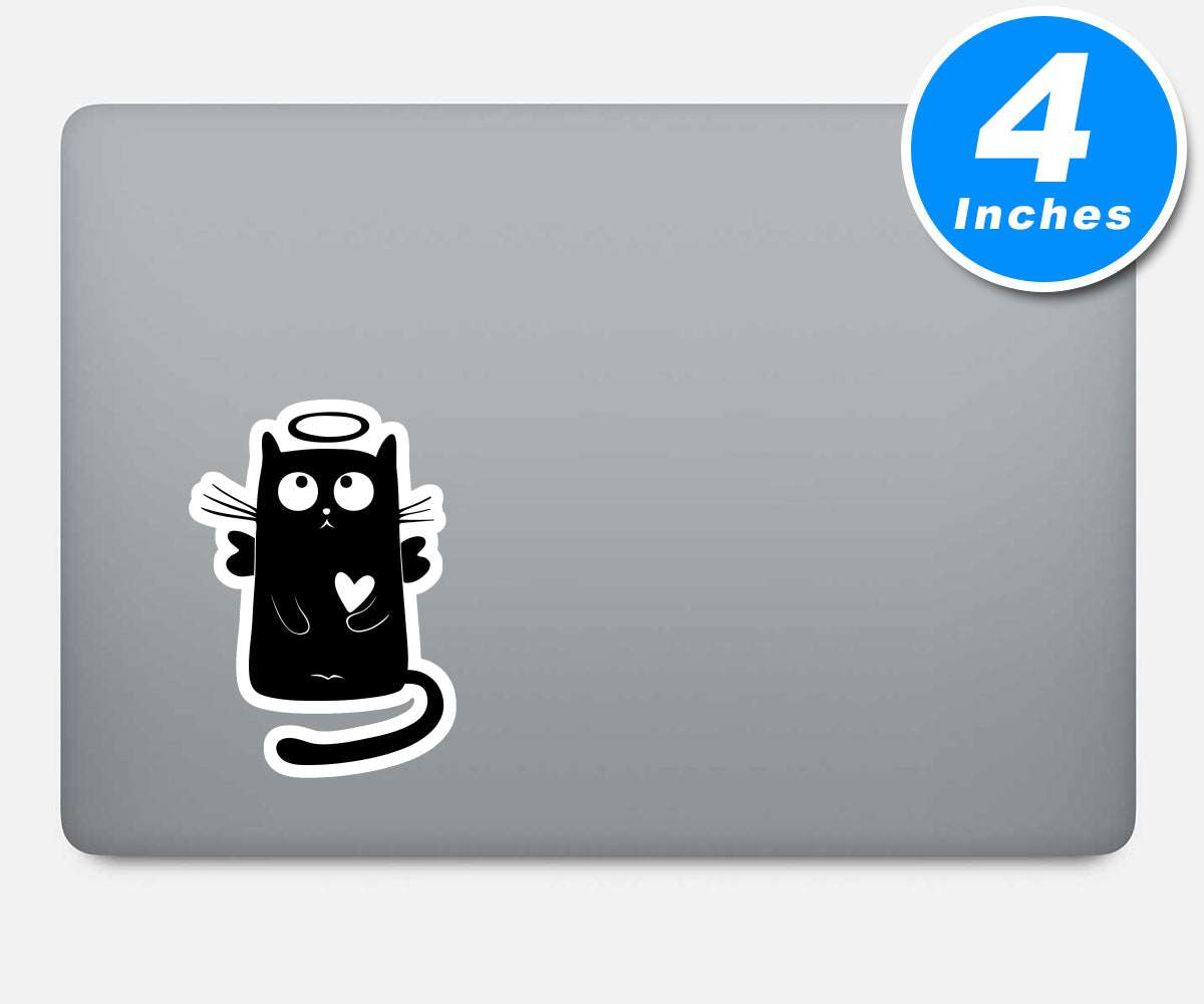 Funny Cat Angel Vinyl Stickers