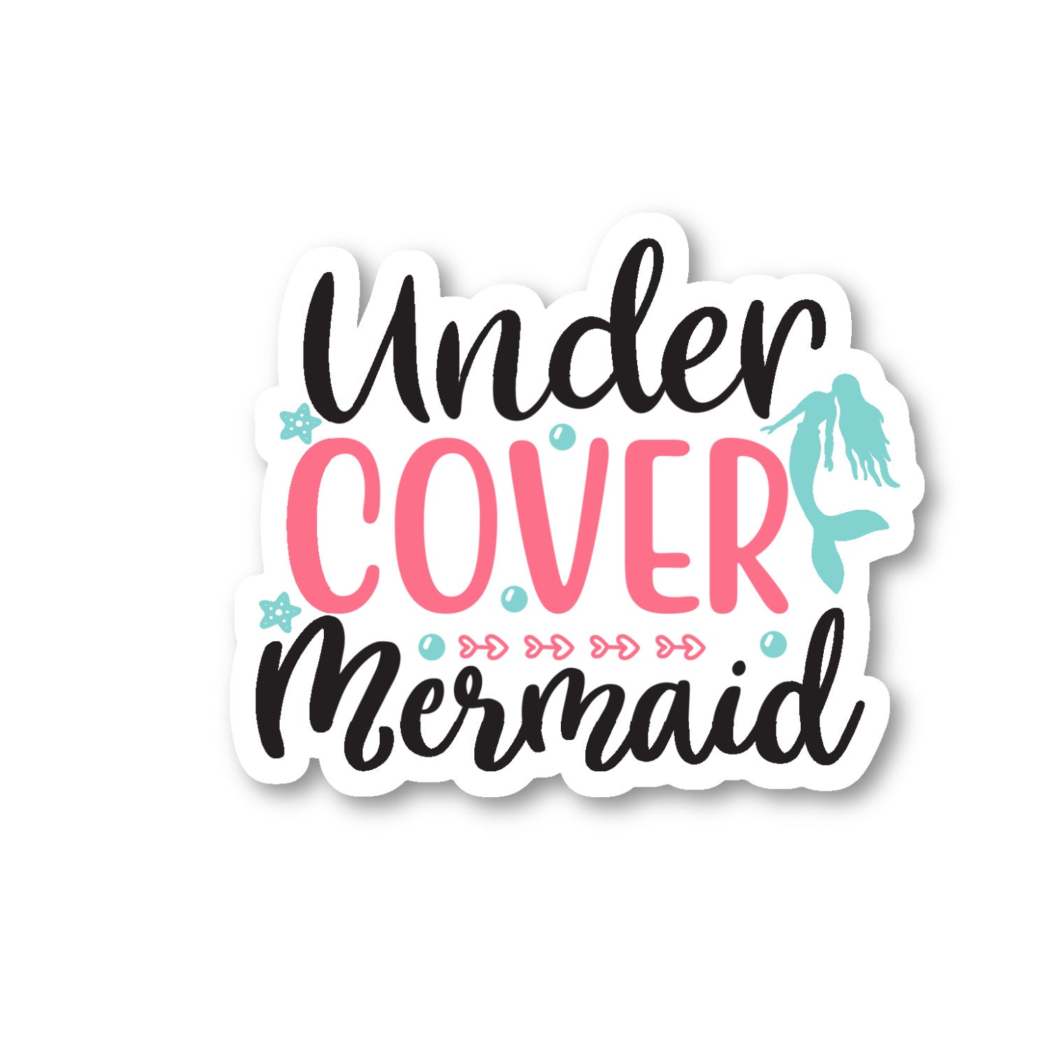 Under Cover Mermaid Vinyl Sticker