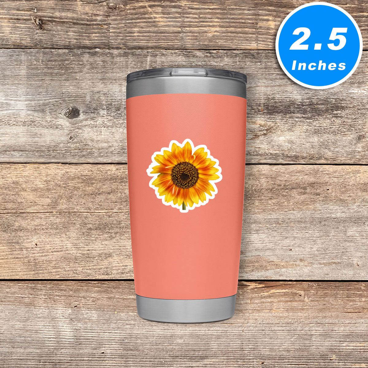 Sunflower Yellow Flowers Vinyl Stickers