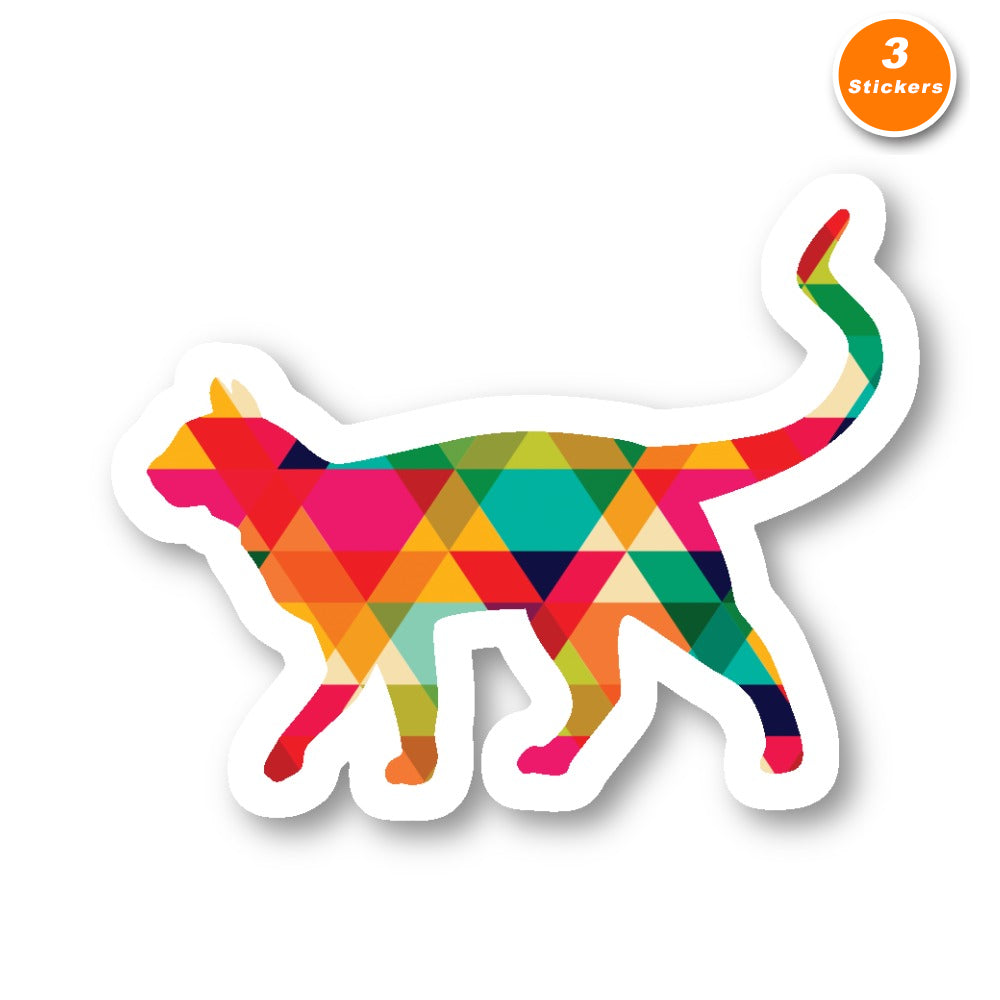 Cat Walking Vinyl Sticker