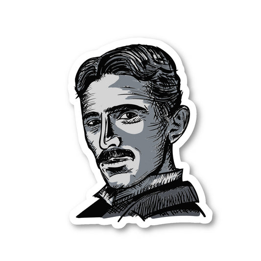 Nikola Tesla Vinyl Sticker