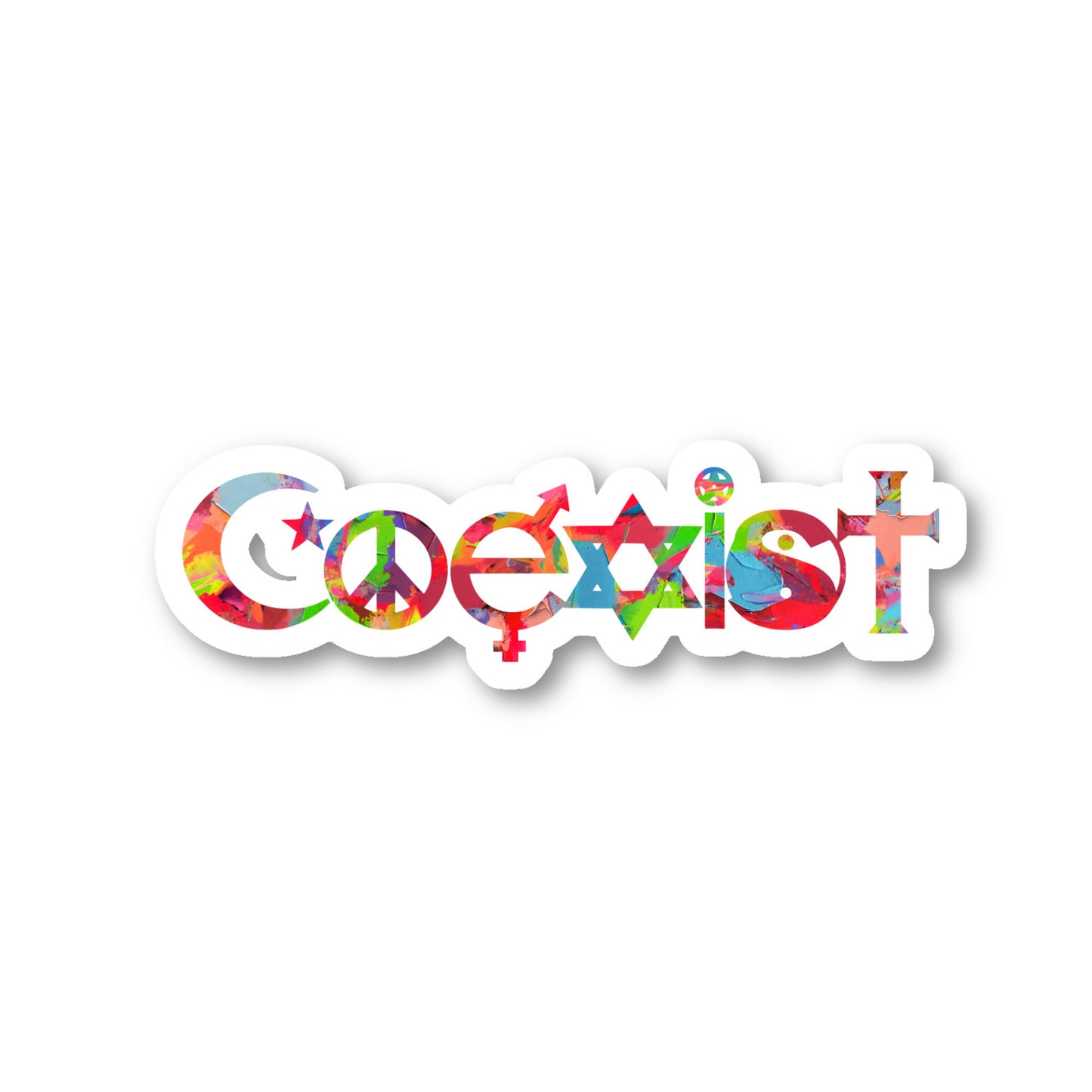 Coexist Vinyl Sticker