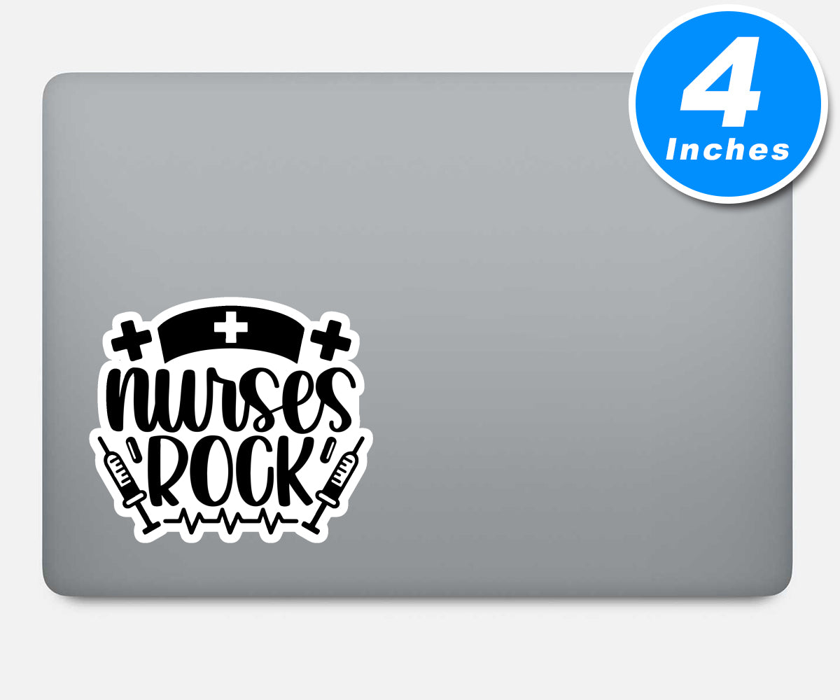 Nurses Rock Vinyl Stickers