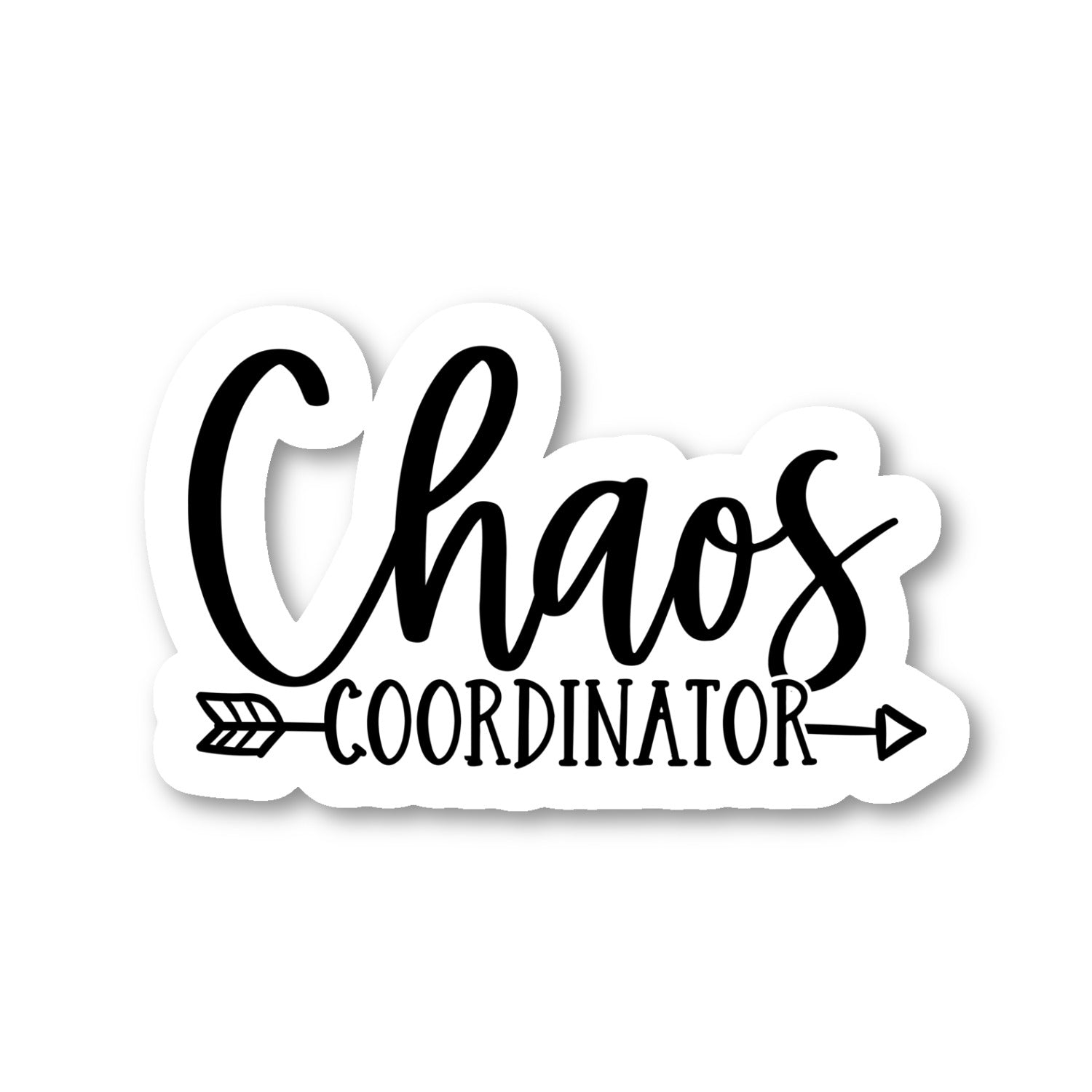 Teacher Chaos Coordinator Vinyl Sticker