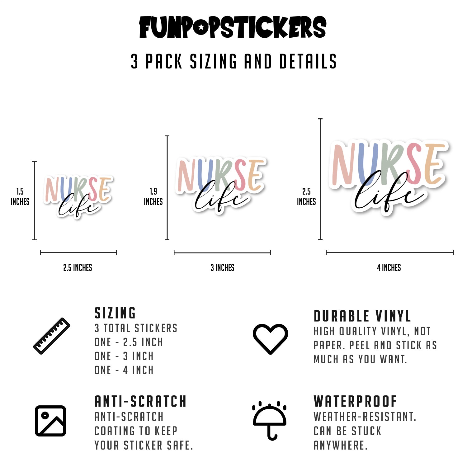 Nurse Life Vinyl Stickers