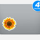 Sunflower Yellow Flowers Vinyl Stickers