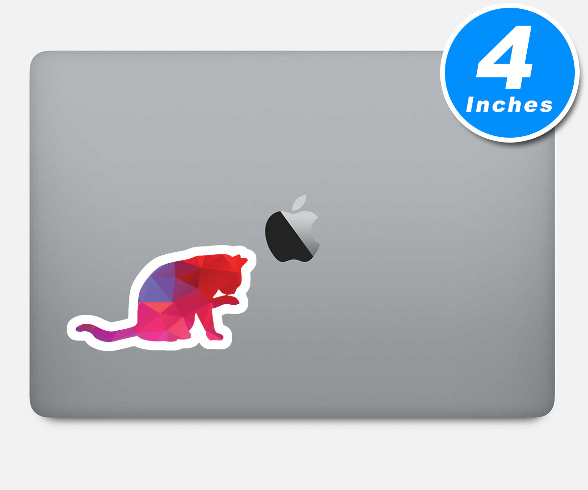 Cat Sitting Vinyl Stickers