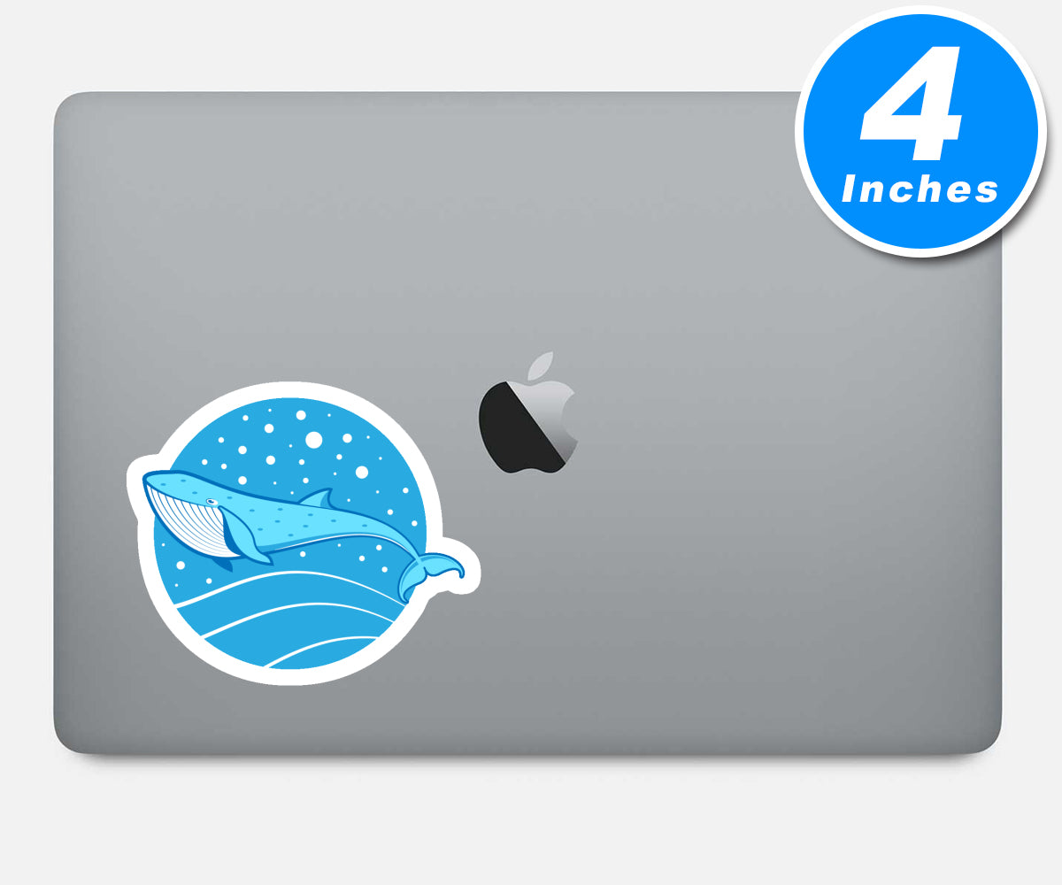 Whale Colorful Vinyl Stickers