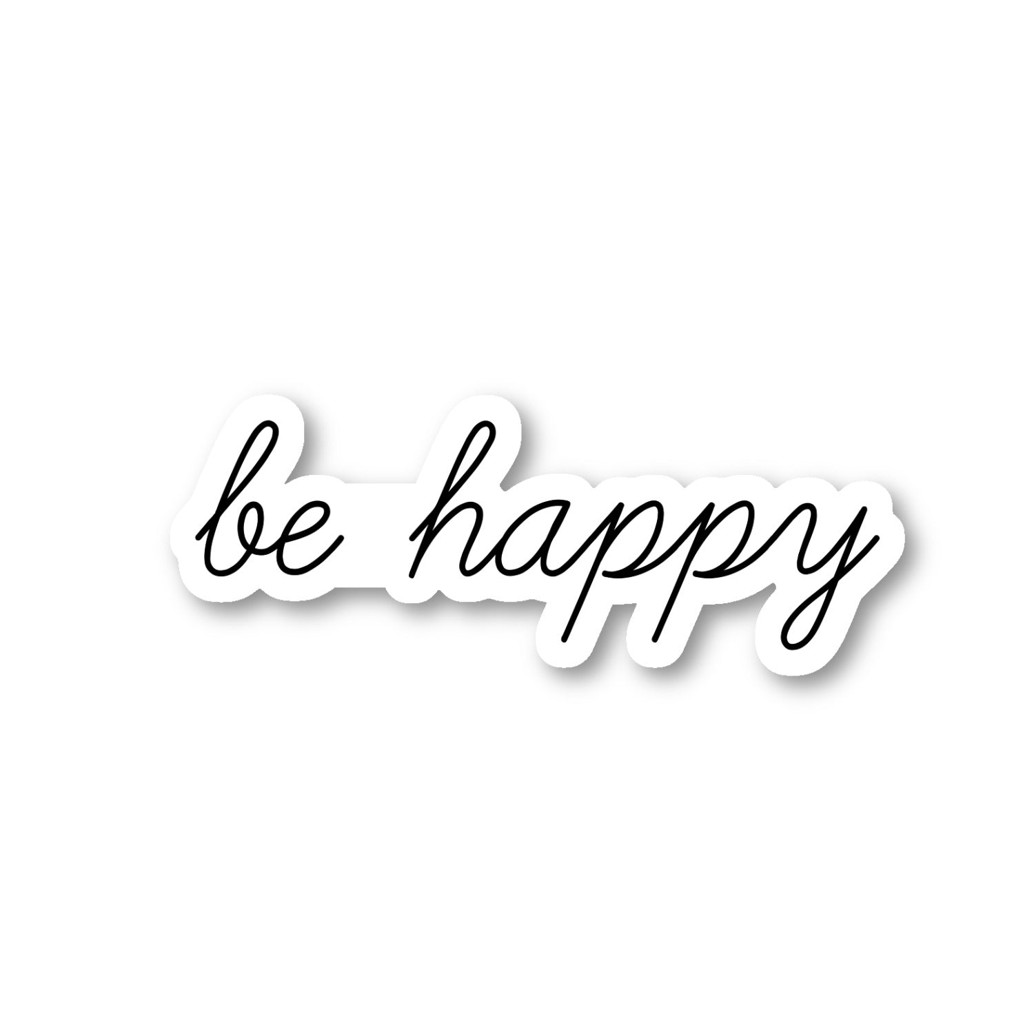 Be Happy Vinyl Sticker