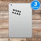 Work Hard Vinyl Stickers