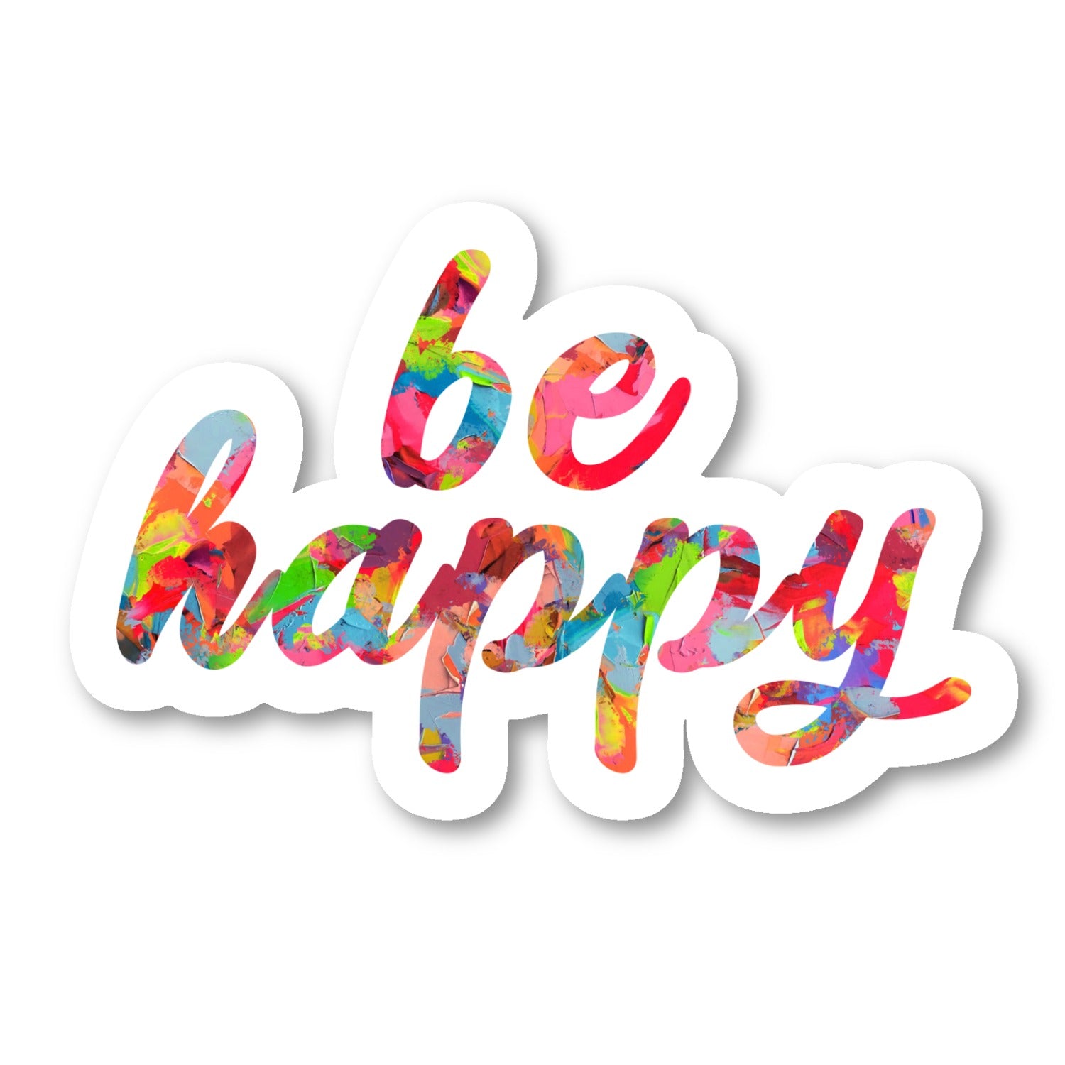 Be Happy Vinyl Sticker