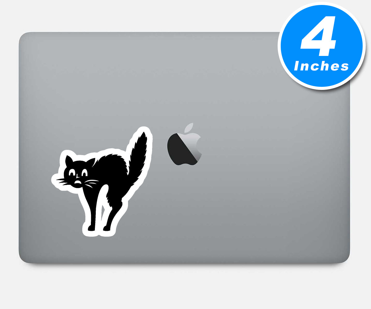 Scared Cat Vinyl Stickers