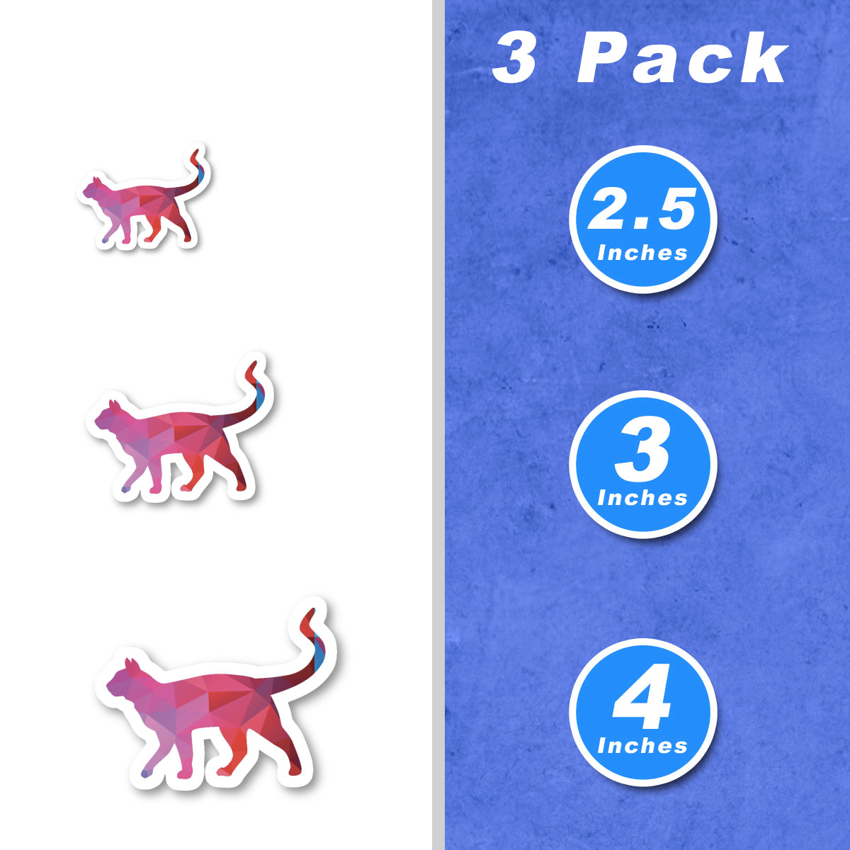 Cat Walking Vinyl Stickers