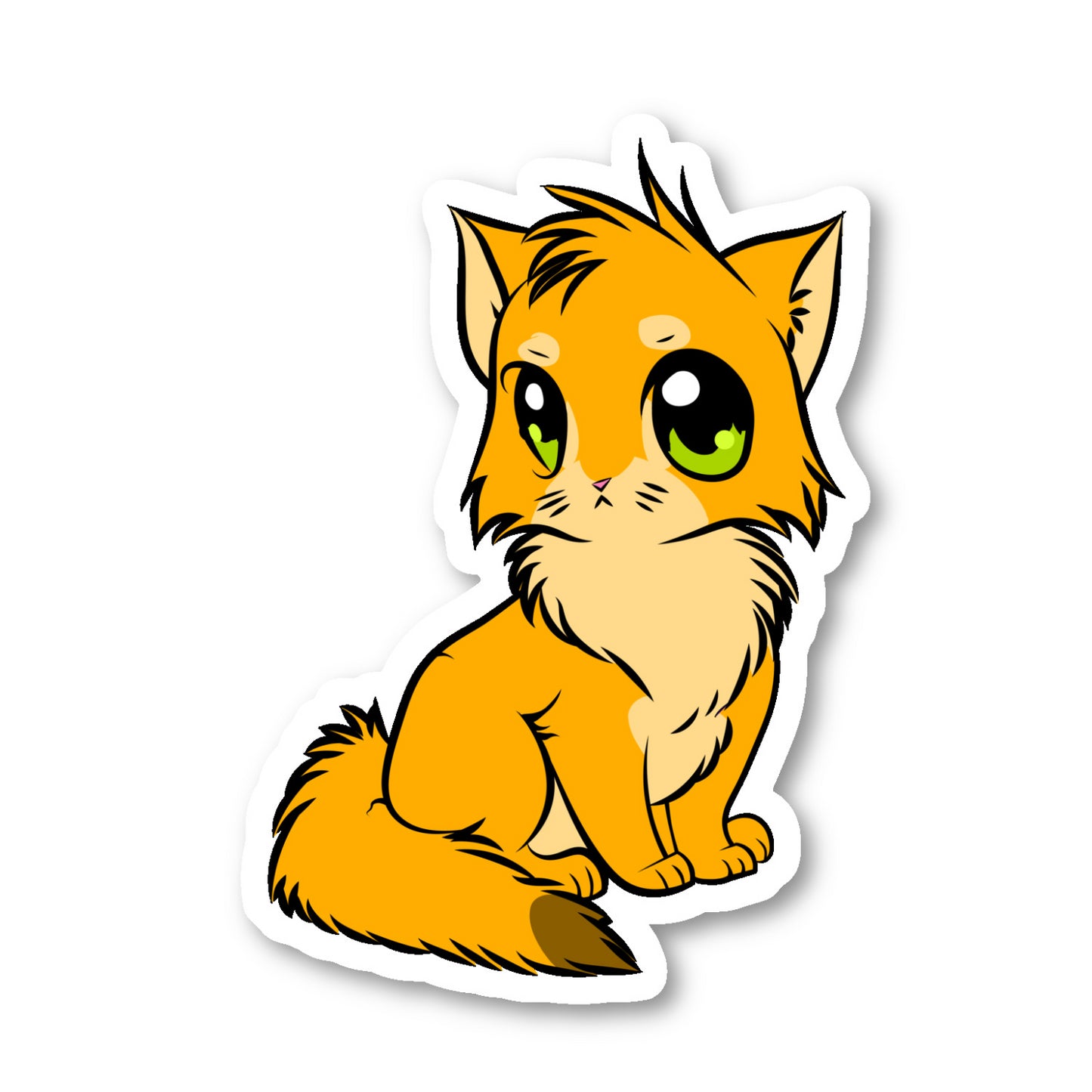 Anime Cat Anime Drawing Vinyl Sticker