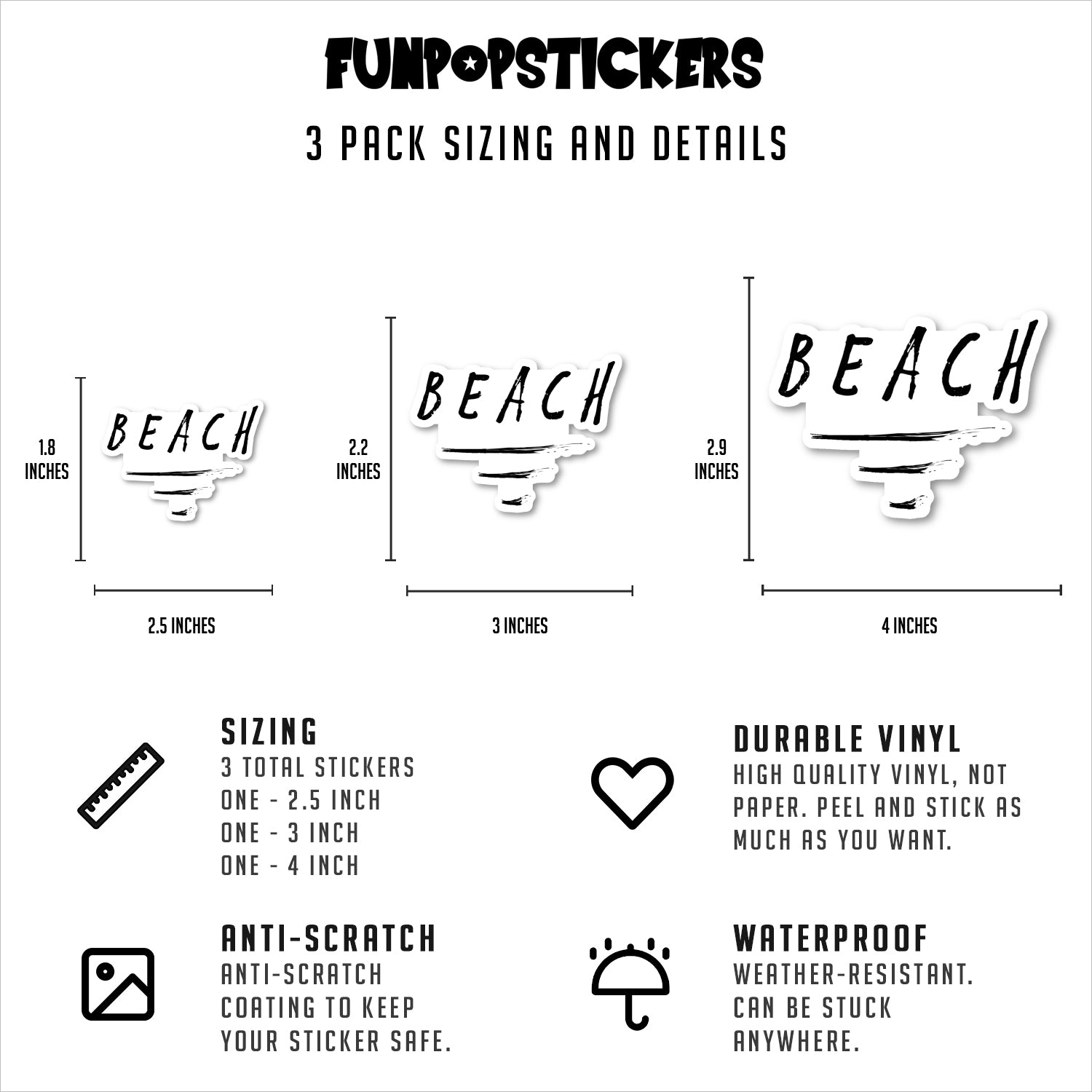 Beach Vinyl Stickers